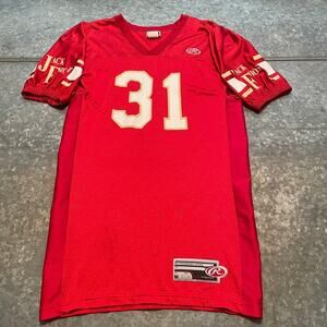 Vintage Jack Frost # 31 Football Jersey Mens Medium Rawlings Red